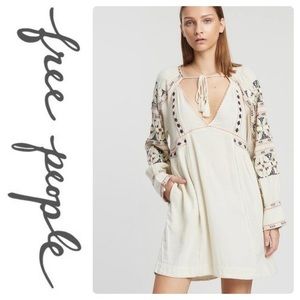 Free People All My Life Mini Embroidered Dress